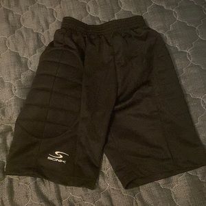 Youth Sonik soccer shorts with padding medium black